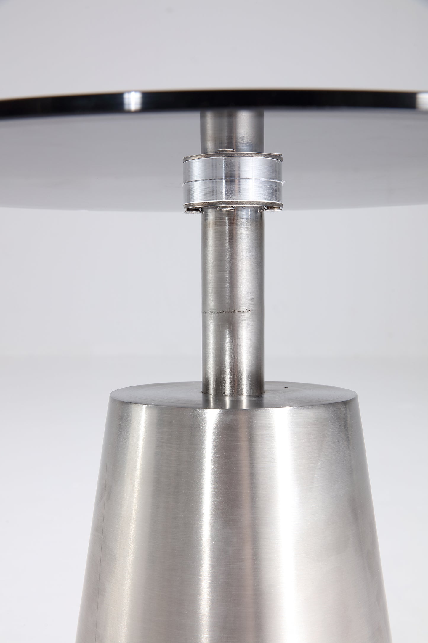 Luxe Glass & Steel End Table