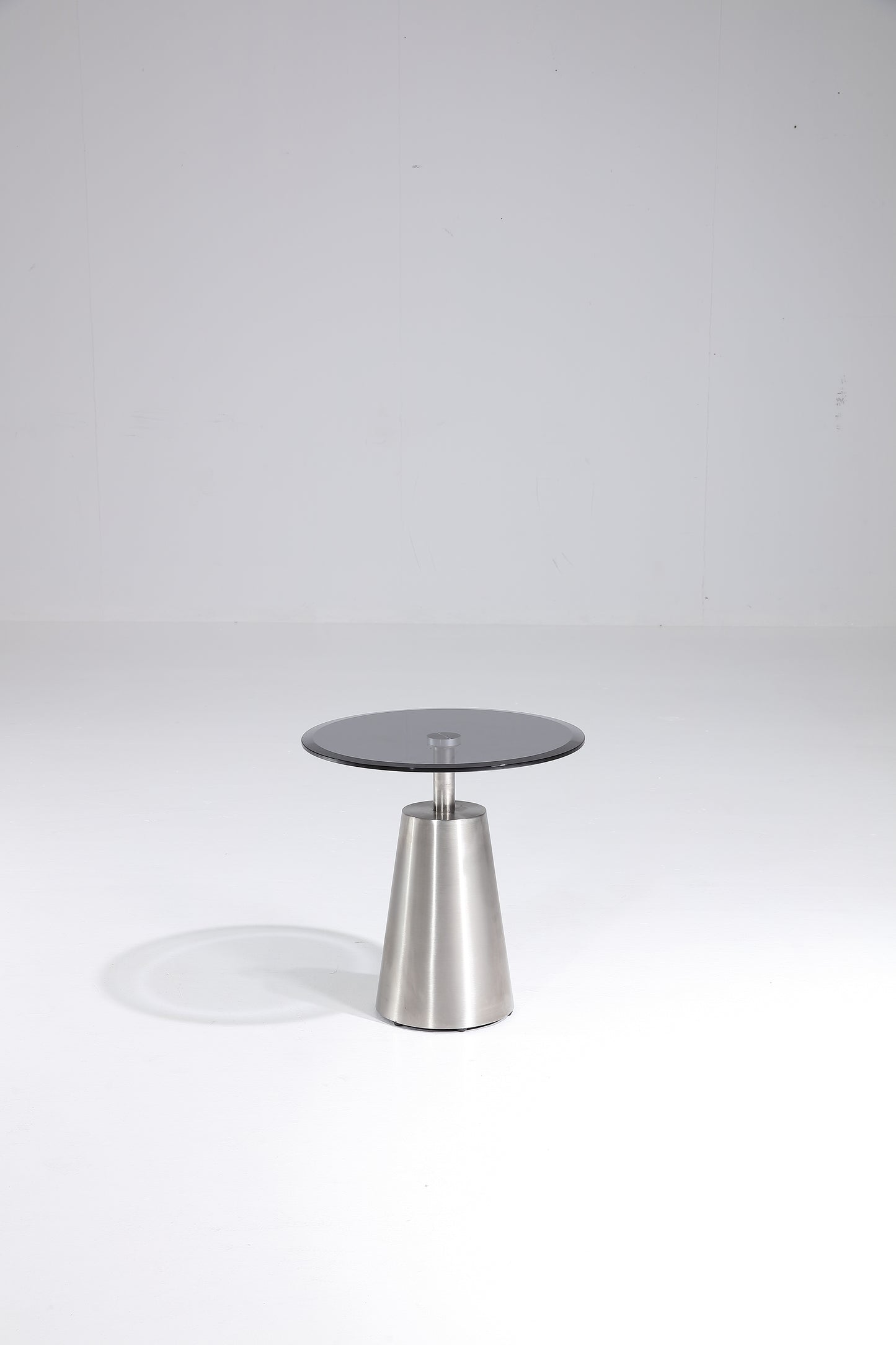 Luxe Glass & Steel End Table