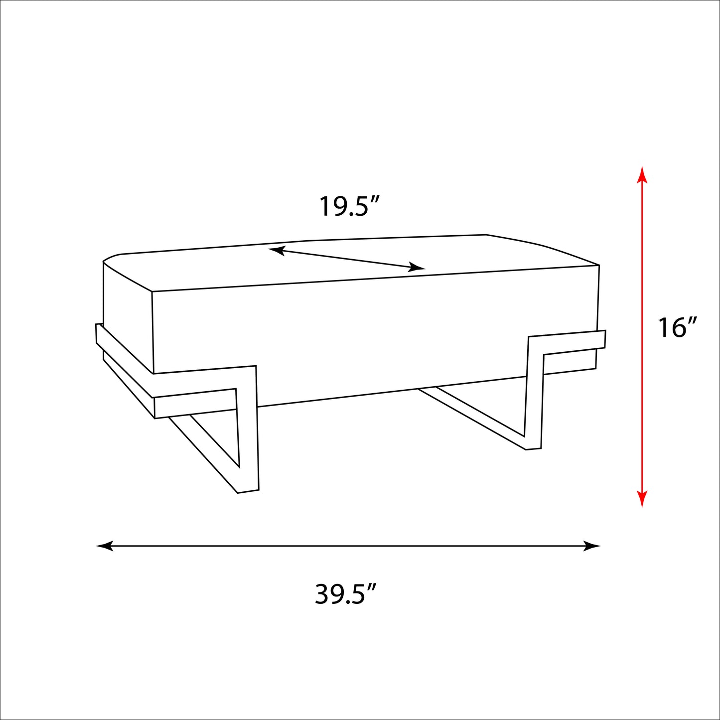 Safari Cowhide Bench
