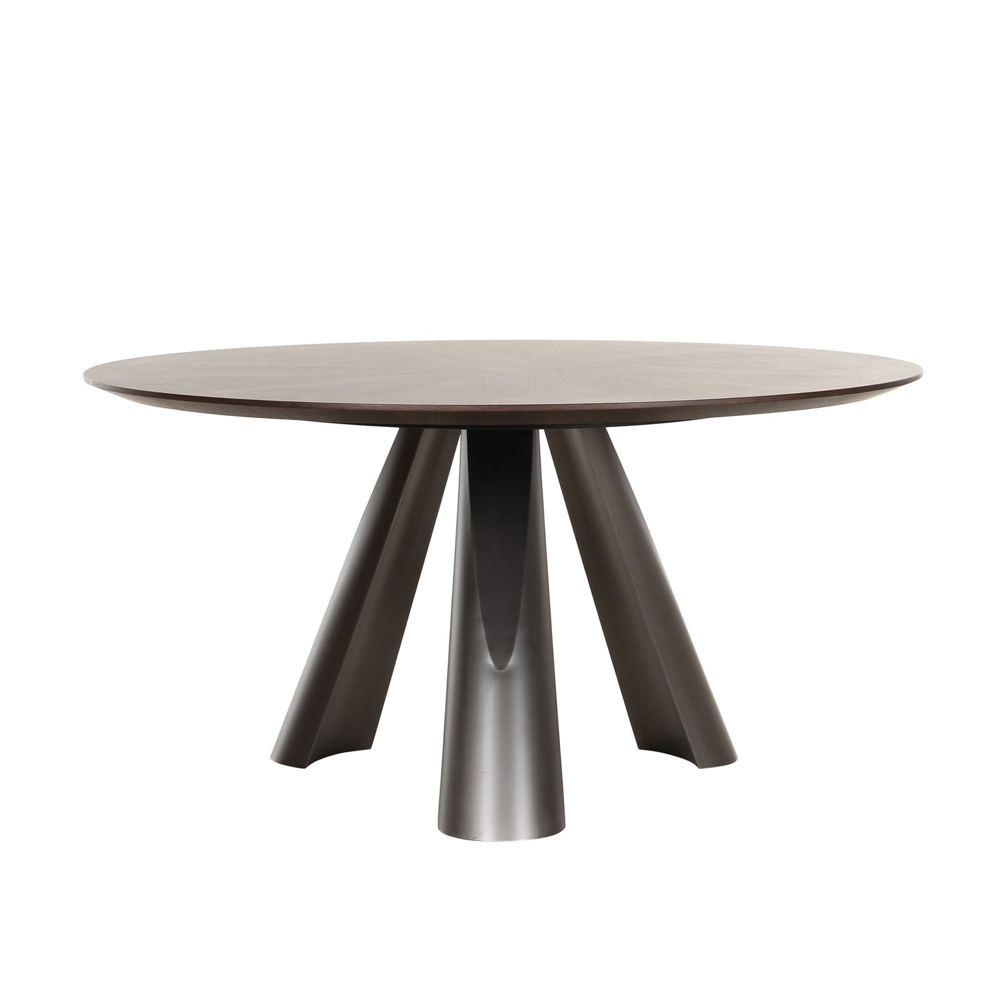 Novara Dark Brown Round Dining Table