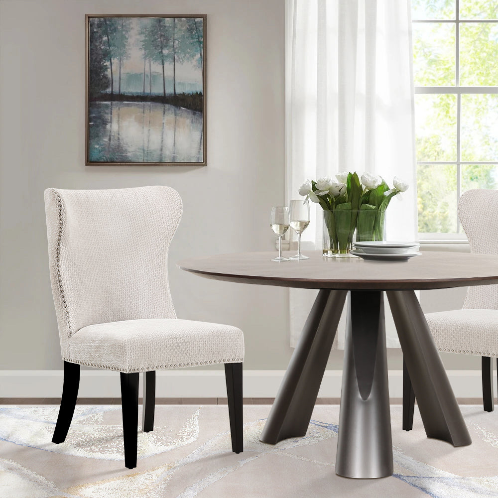 Novara Dark Brown Round Dining Table