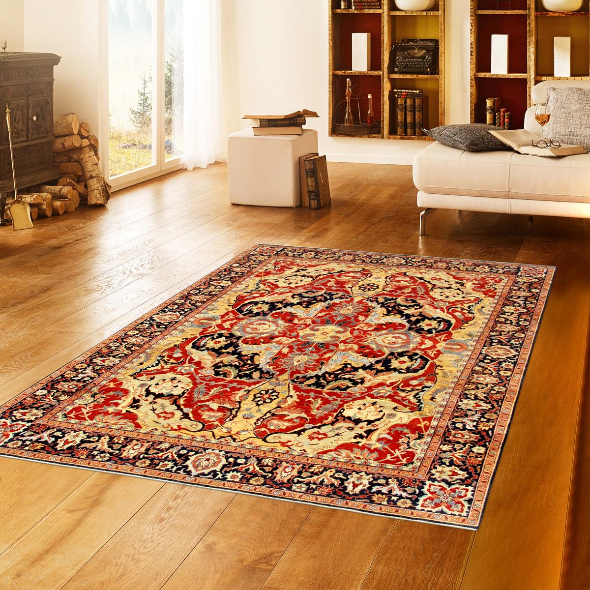 Hand-Knotted Lamb's Wool Area Rug