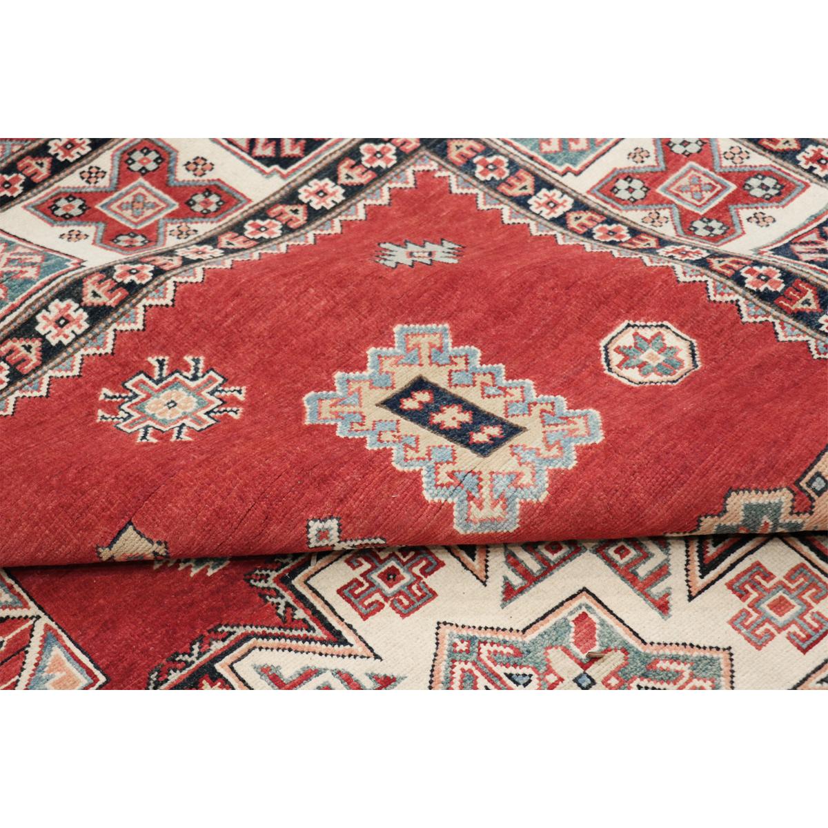 Tribal Hand-Knotted Wool Area Rug