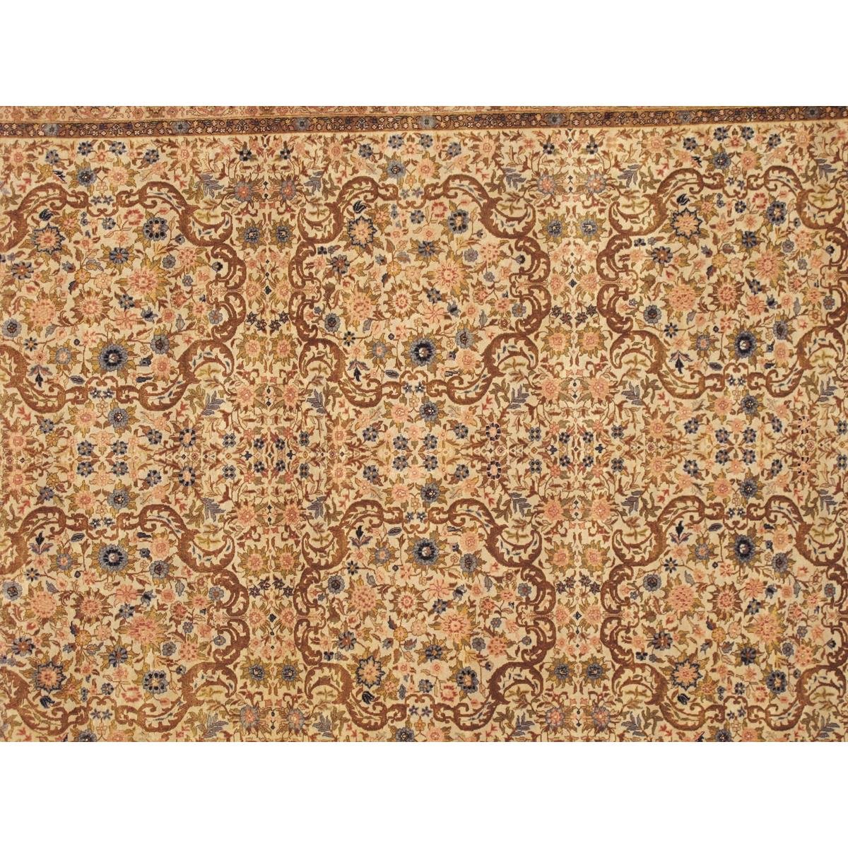 Kermanshah Hand-Knotted Wool Area Rug