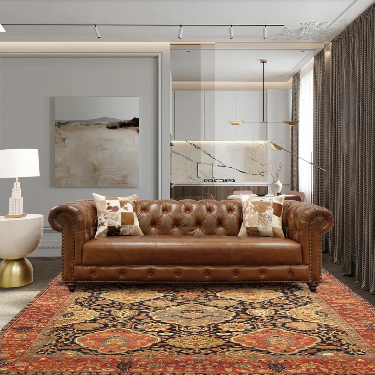 AZ Hand-Knotted Wool Area Rug