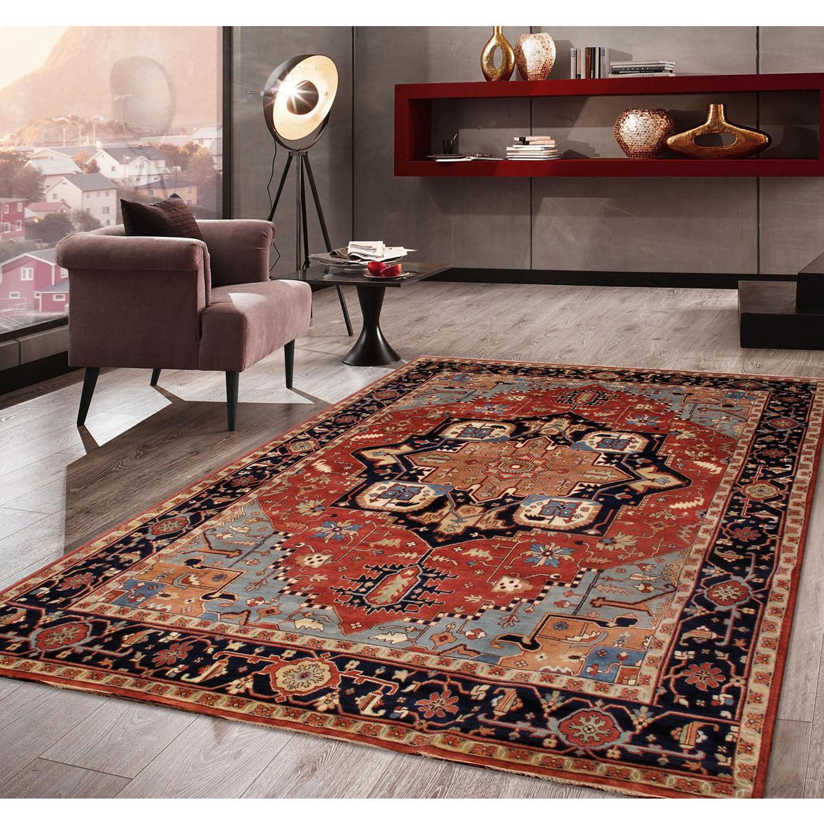 Serapi Hand-Knotted Wool Area Rug