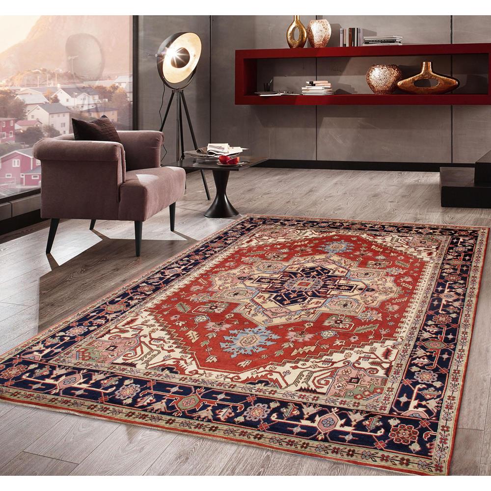 Serapi Hand-Knotted Wool Area Rug