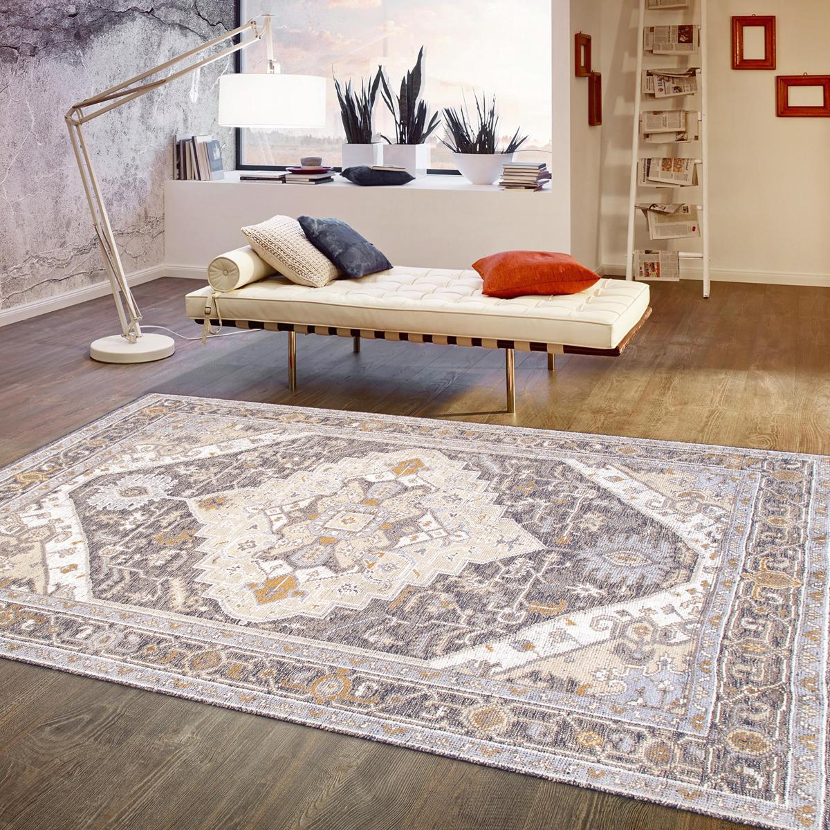 Serapi Hand-Knotted Viscose Silk & Wool Area Rug