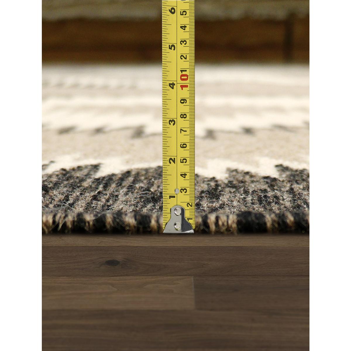 Tuscany Reversible Wool Taupe/Charcoal Area Rug