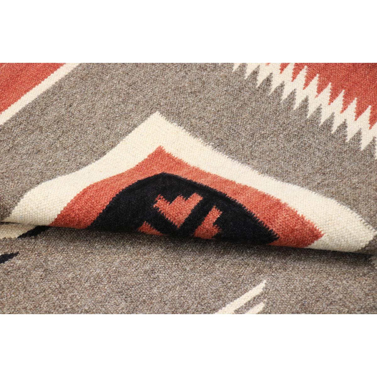 Tuscany Reversible Wool Mocha/Salmon Area Rug