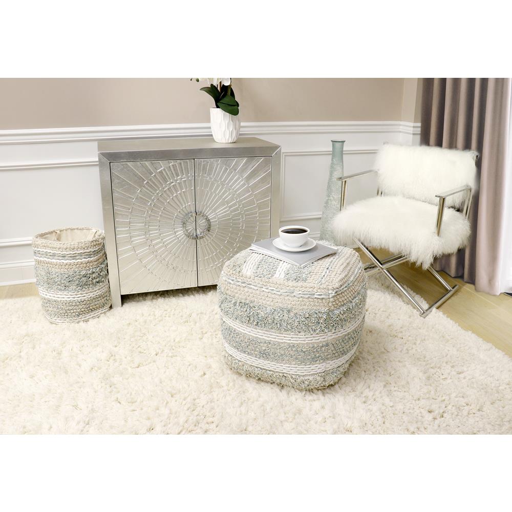 Grand Canyon Pouf_Seafoam