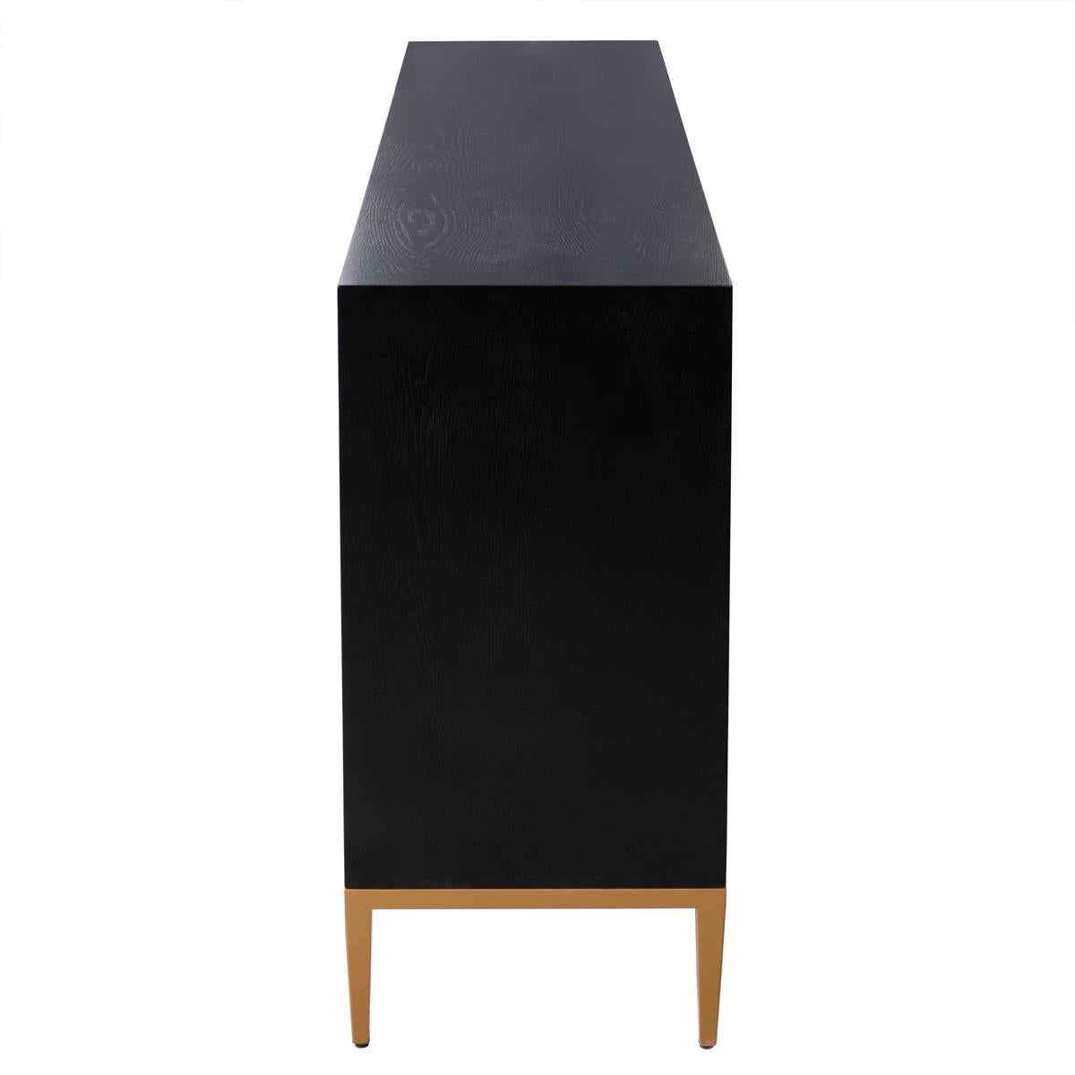 Solani 39" 2-Door Accent Cabinet, Black/Multicolor