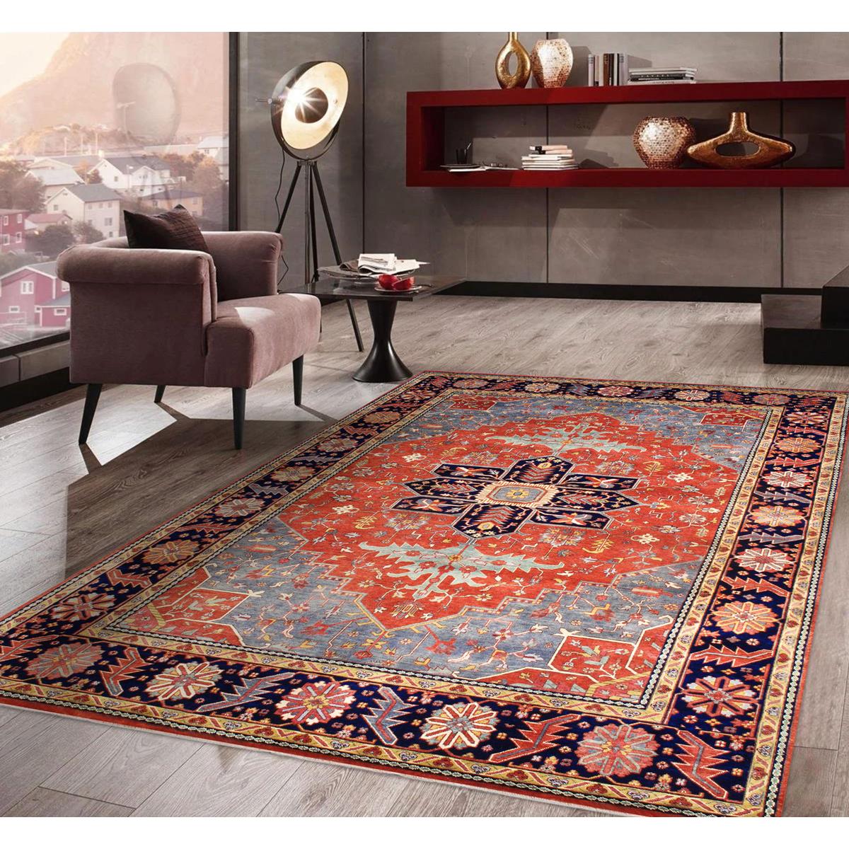 Serapi Hand-Knotted Wool Area Rug
