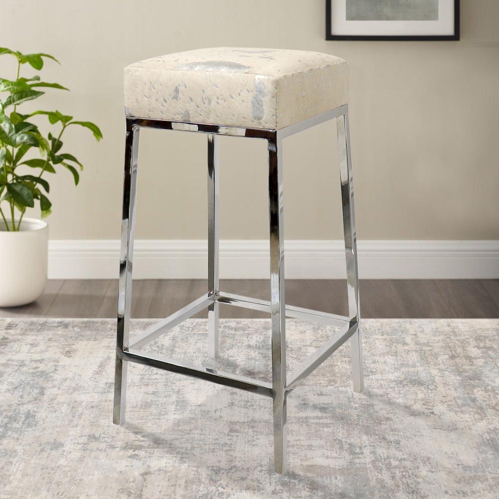 Safari Cowhide Bar Stool
