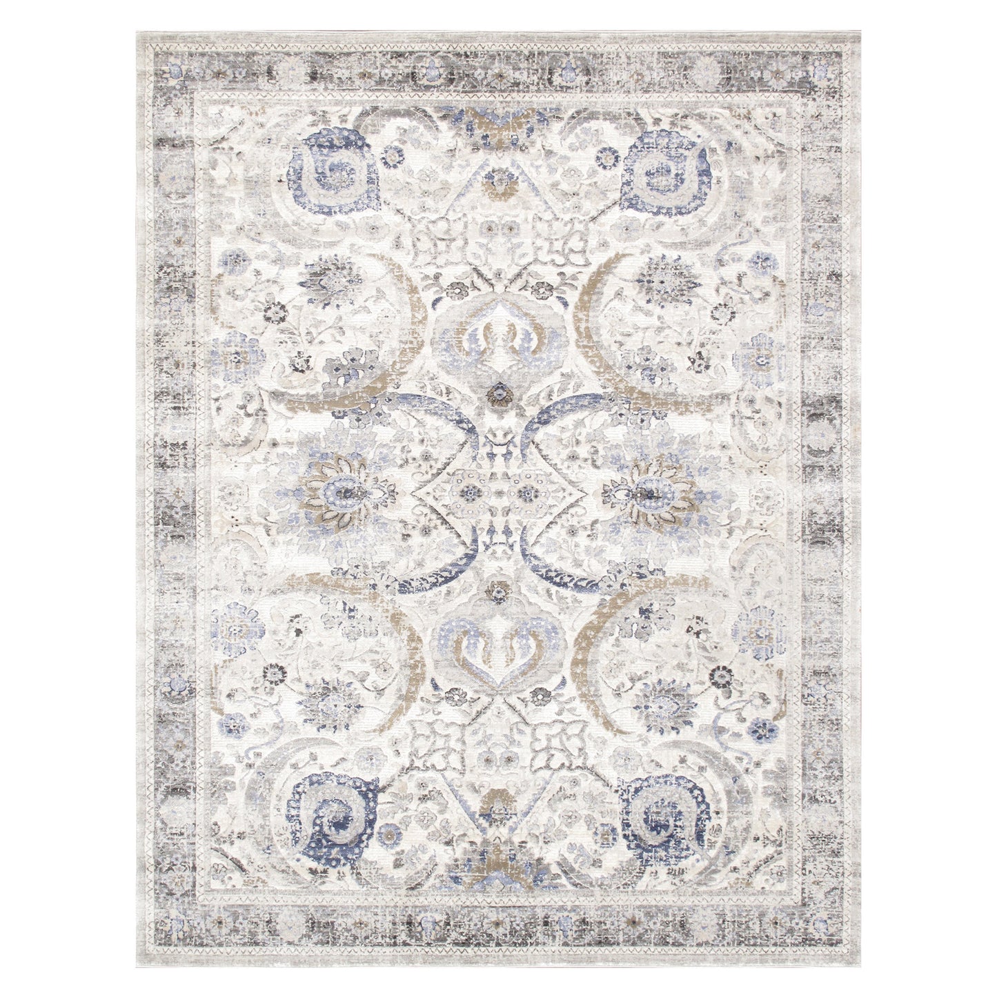 Turkish Amadeus Design Ivory/Beige Area Rug