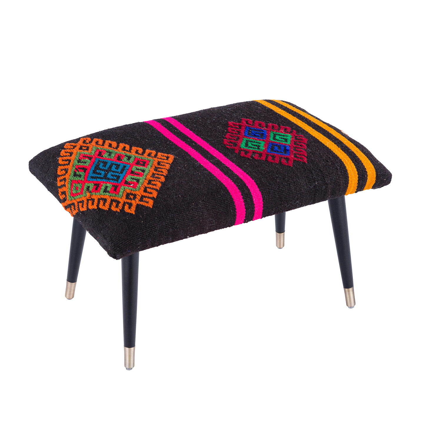 Bosphorus Kilim Cover Ottoman