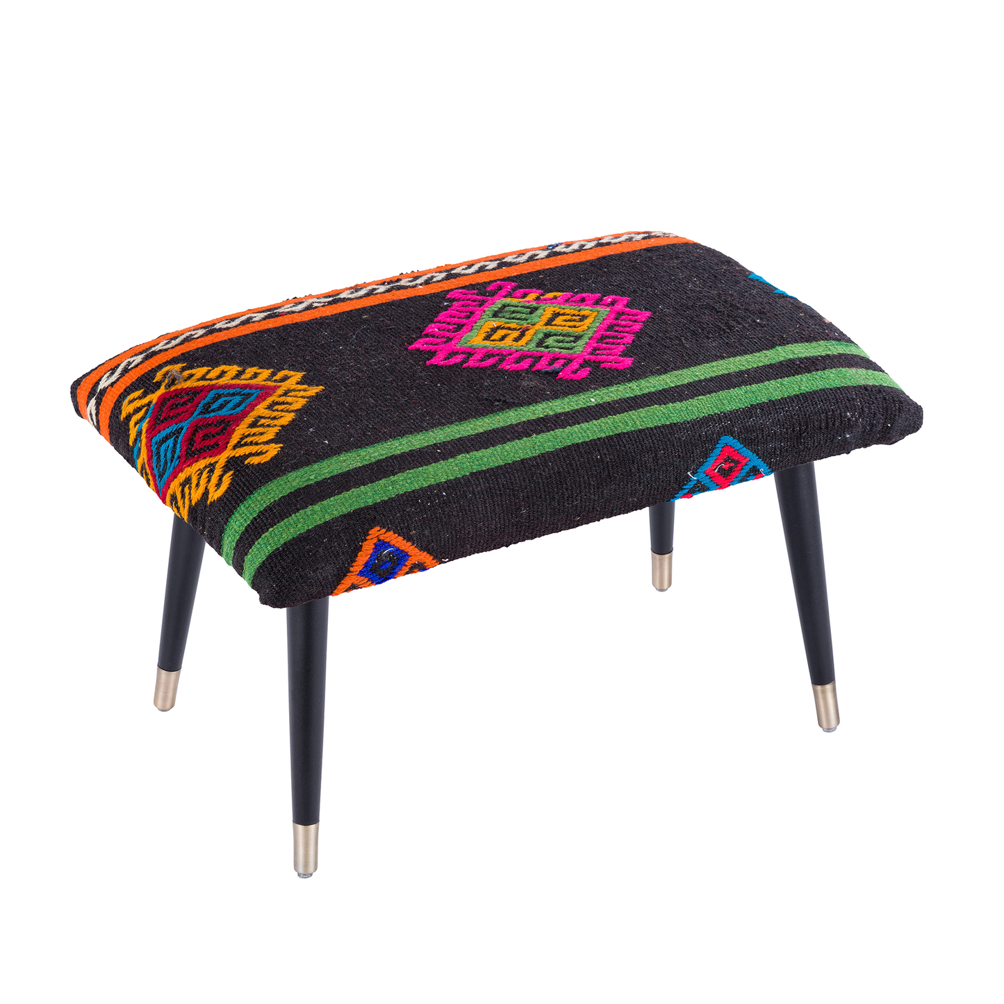 Bosphorus Kilim Cover Ottoman