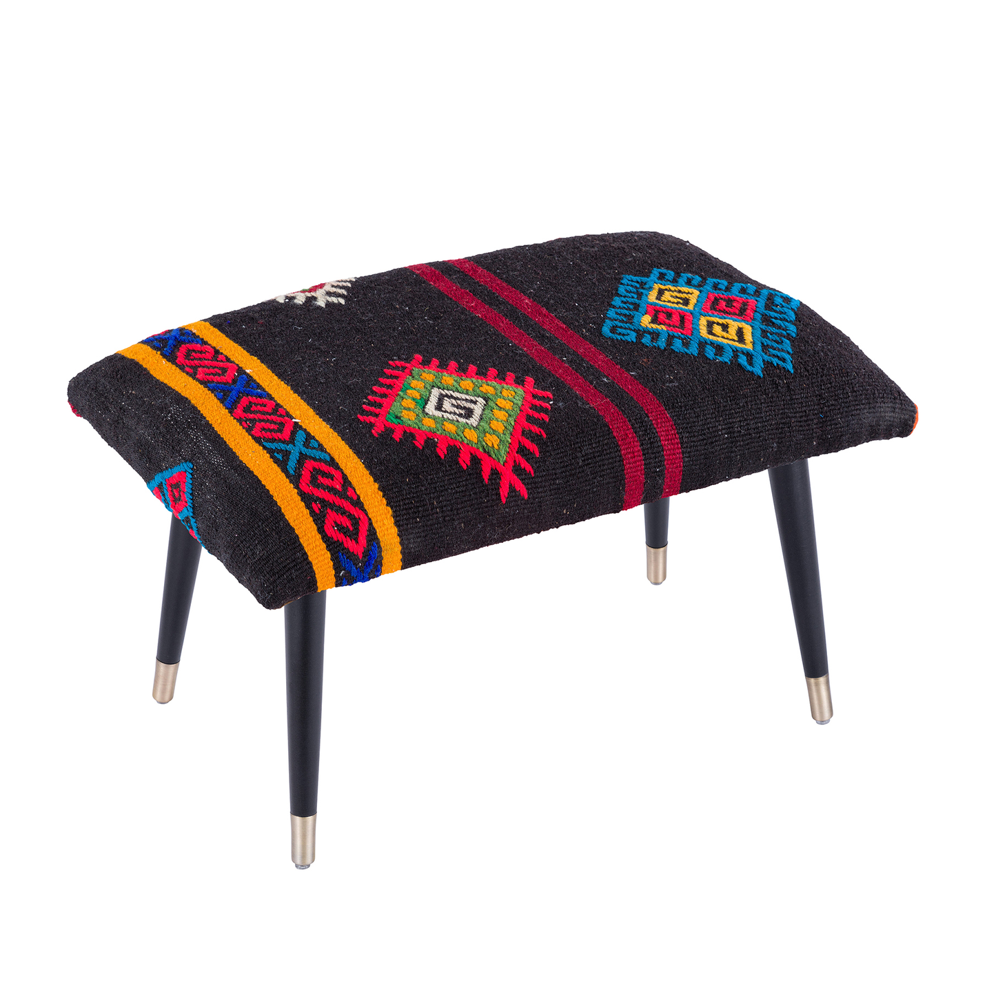 Bosphorus Kilim Cover Ottoman