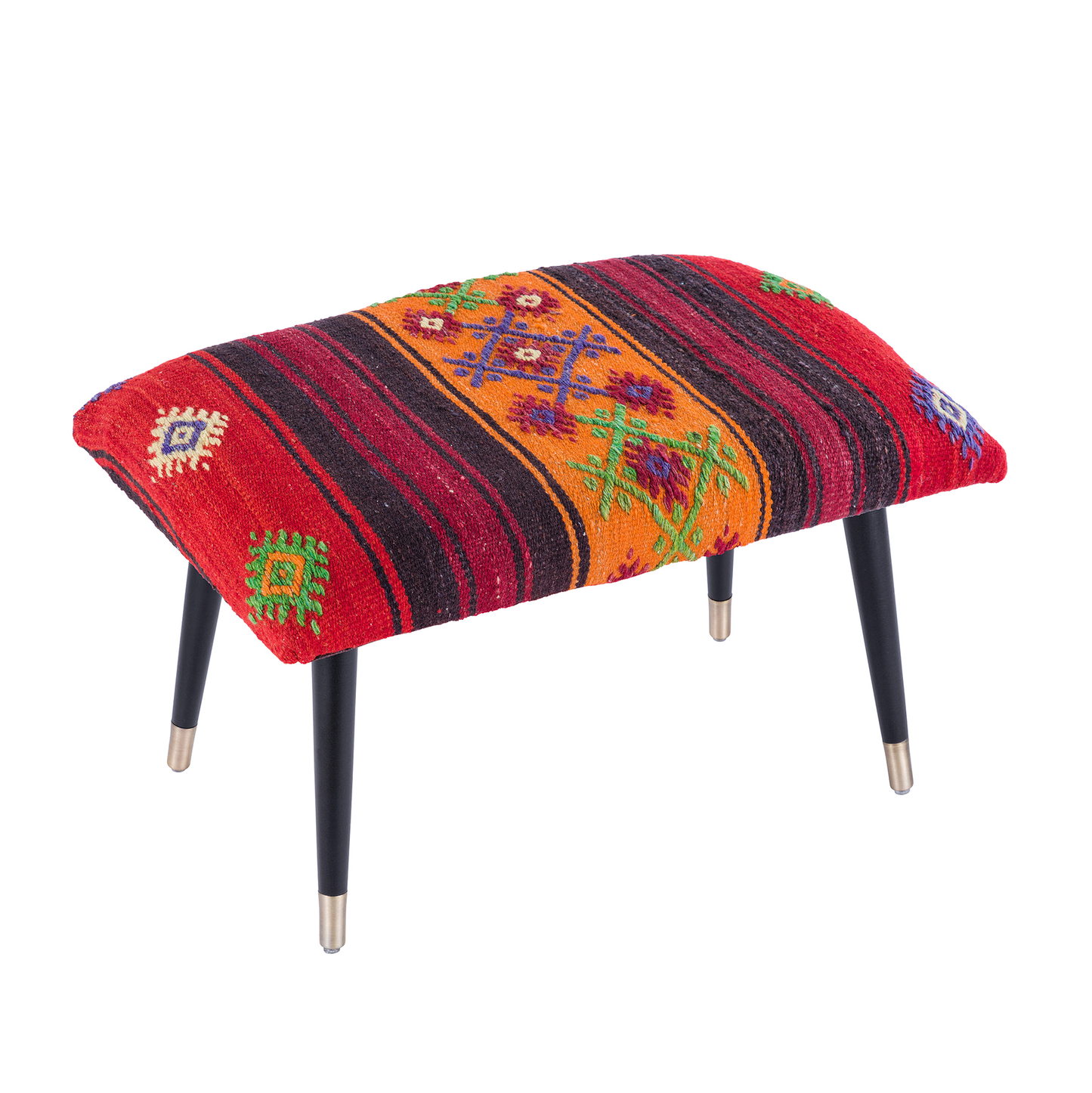Bosphorus Kilim Cover Ottoman