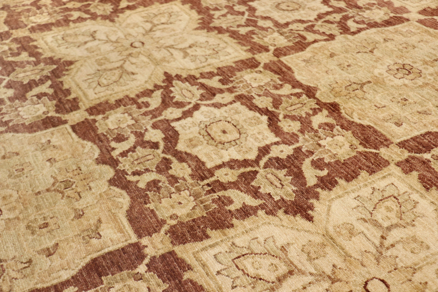 Ferehan Collection Hand-Knotted Lambs Wool Area Rug