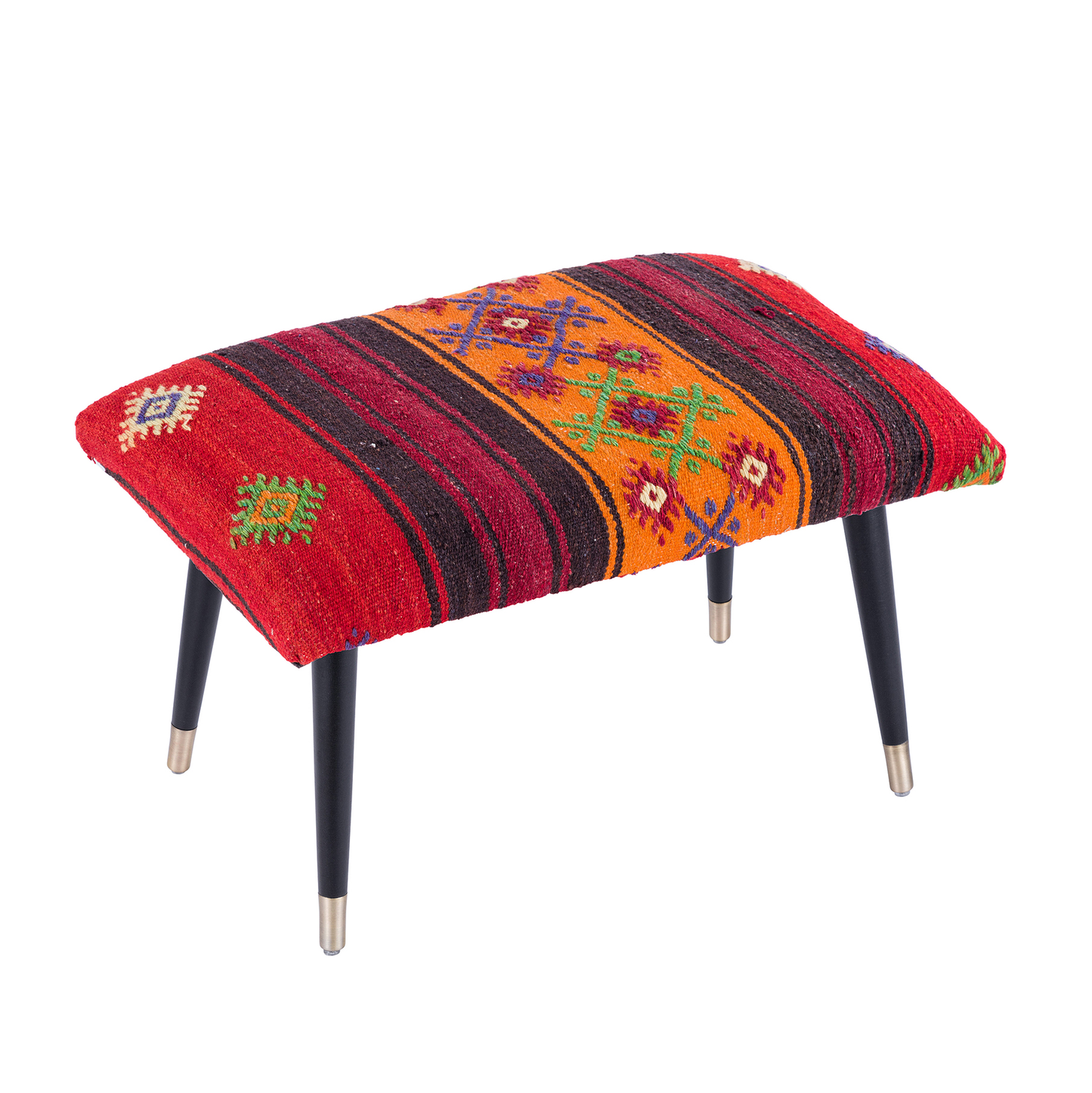 Bosphorus Kilim Cover Ottoman