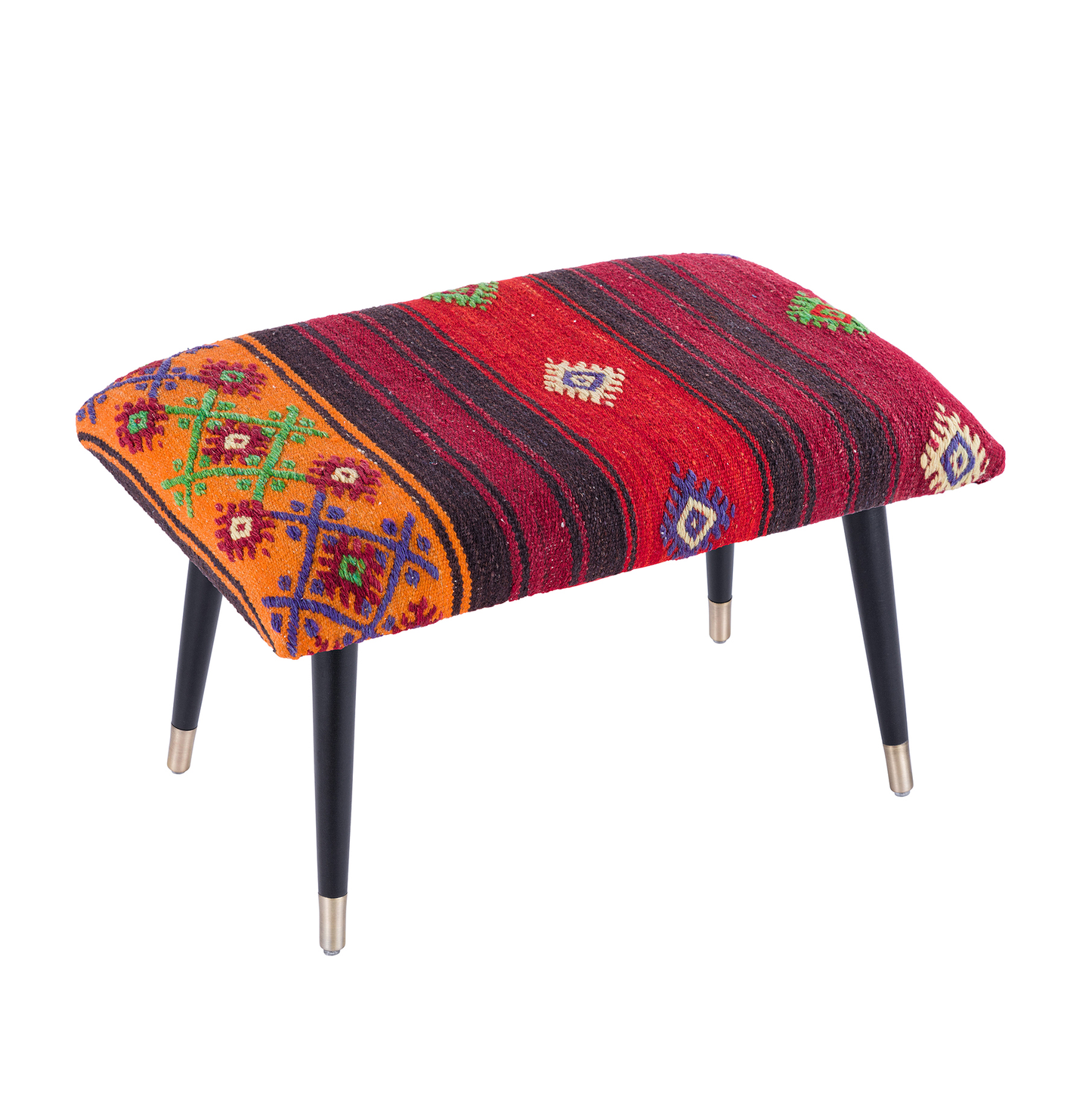 Bosphorus Kilim Cover Ottoman