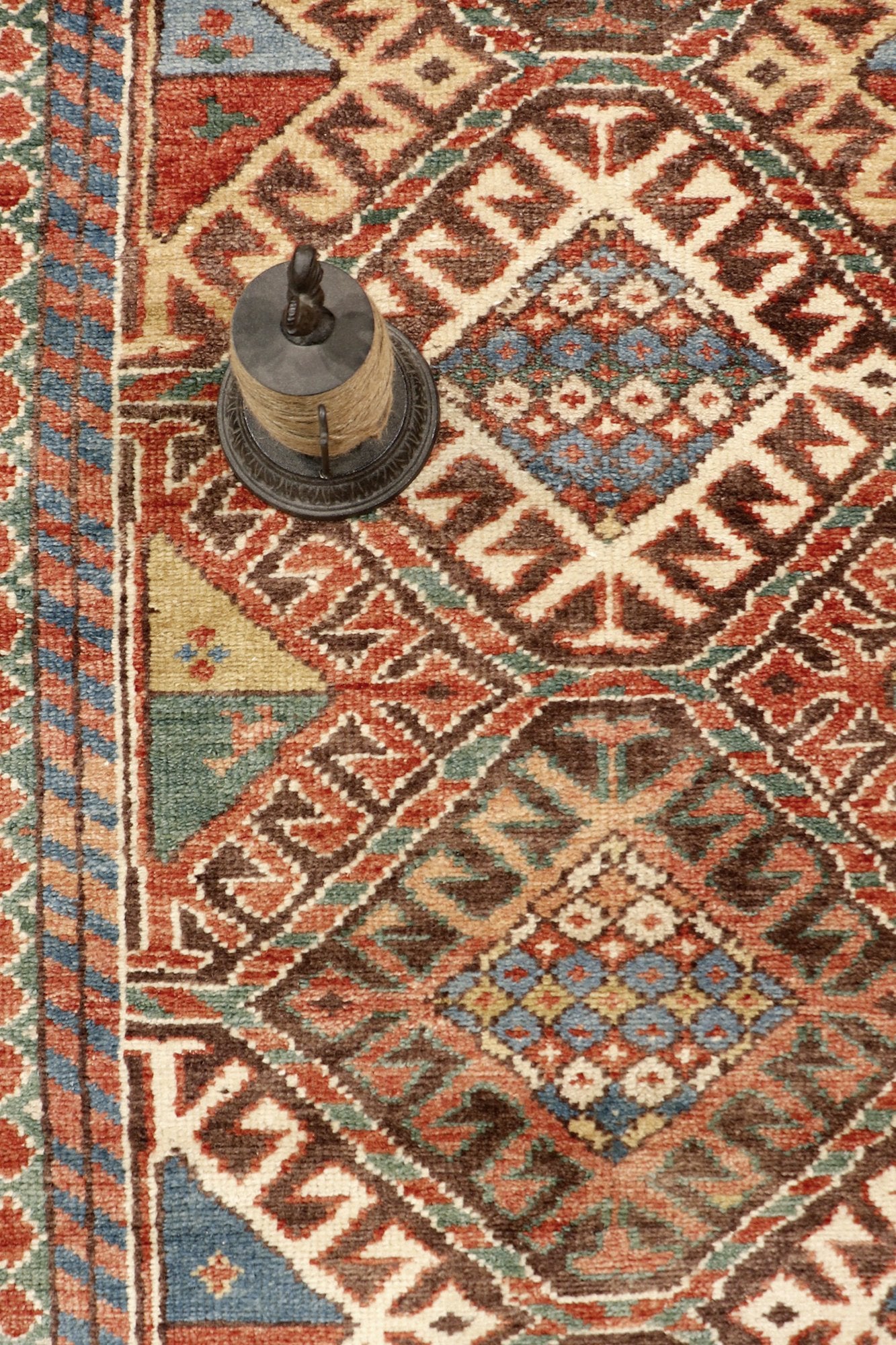 Pasargad Home Kazak Collection Hand-Knotted Wool Area Rug