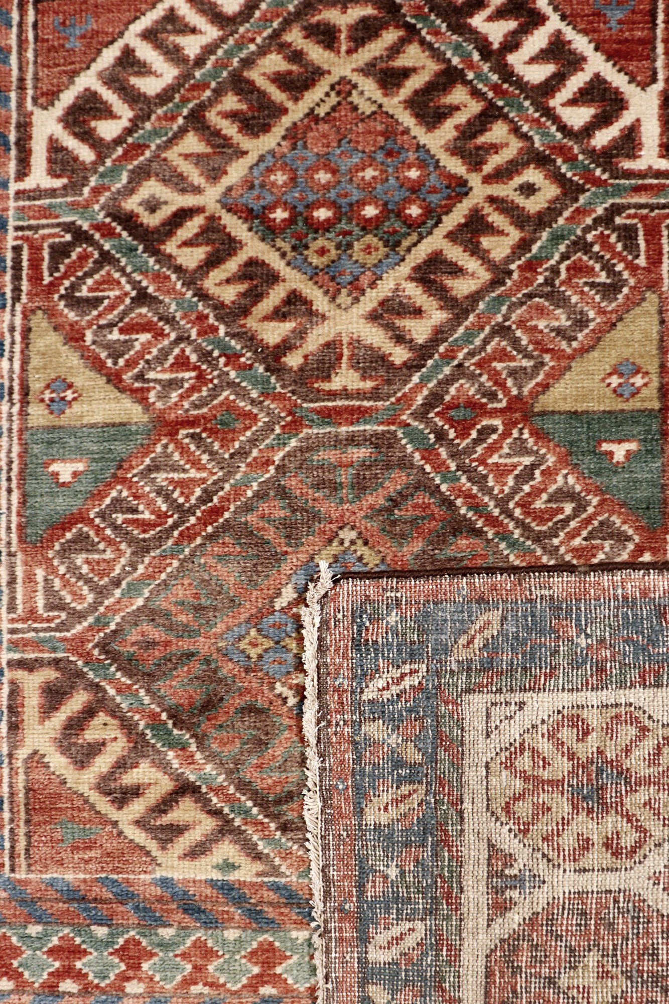 Pasargad Home Kazak Collection Hand-Knotted Wool Area Rug
