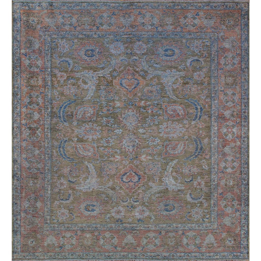 Sultanabad Hand-Knotted Lamb's Wool Area Rug