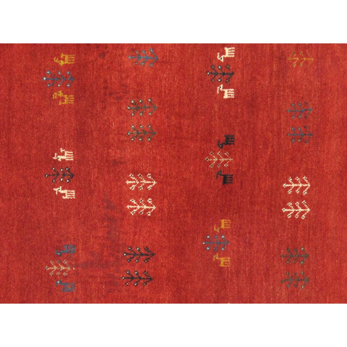 Tribal Hand-Knotted Lamb's Wool Area Rug