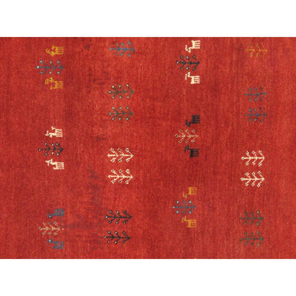Tribal Hand-Knotted Lamb's Wool Area Rug