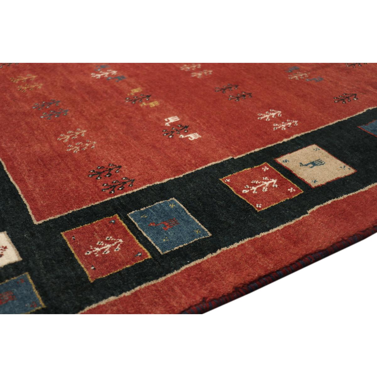 Tribal Hand-Knotted Lamb's Wool Area Rug