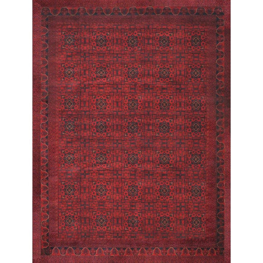 Yamoud Burgundy Area Rug