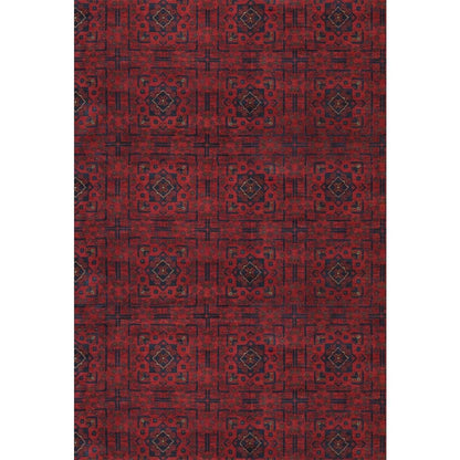 Yamoud Burgundy Area Rug
