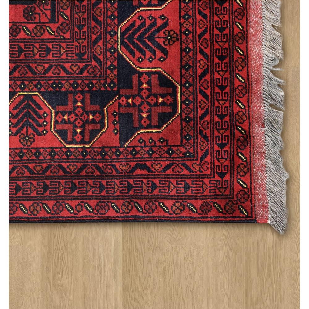 Yamoud Burgundy Area Rug