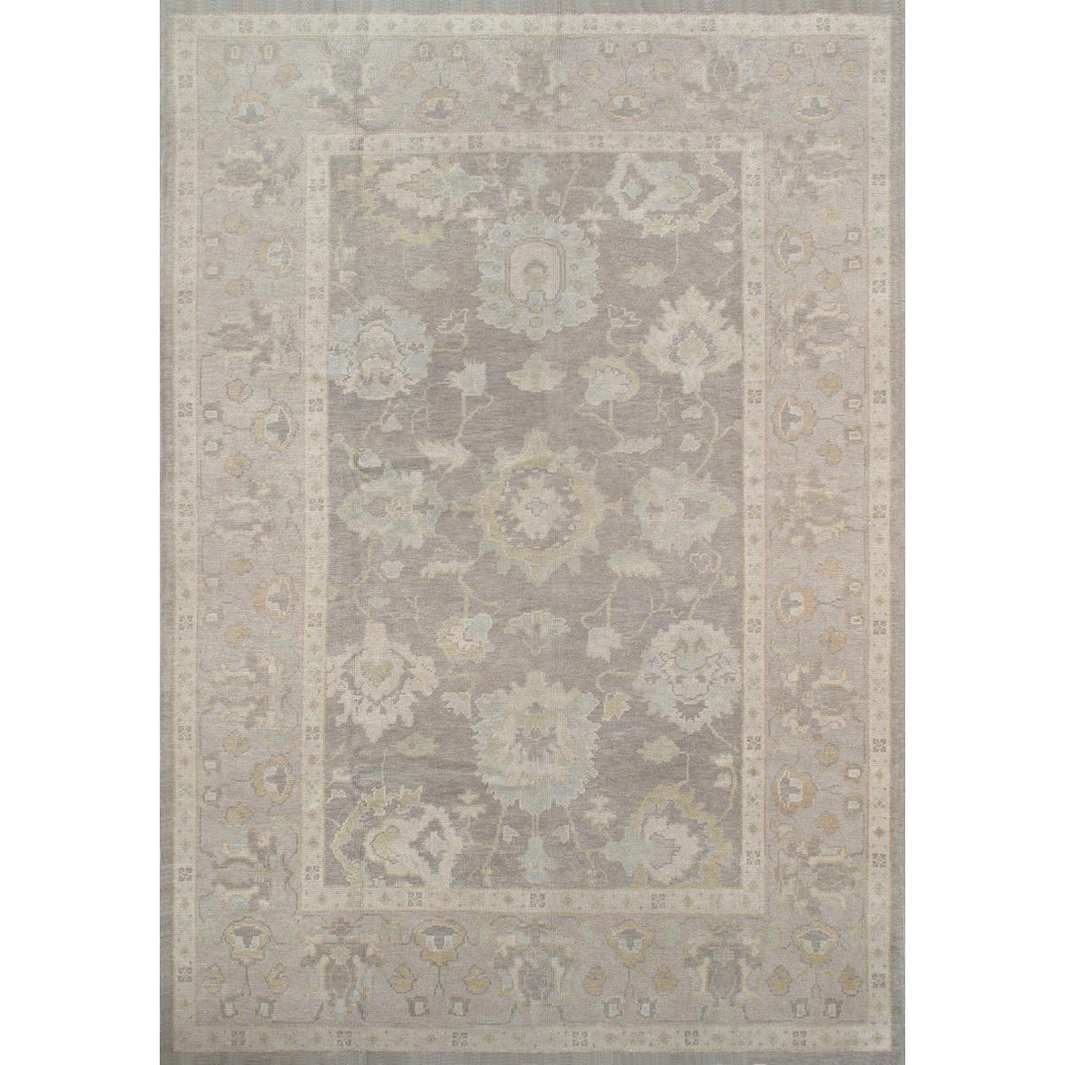 Oushak Hand-Knotted Lamb's Wool Area Rug