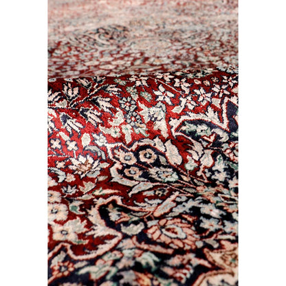 Azerbaijan Hand-Knotted Pure Silk Area Rug