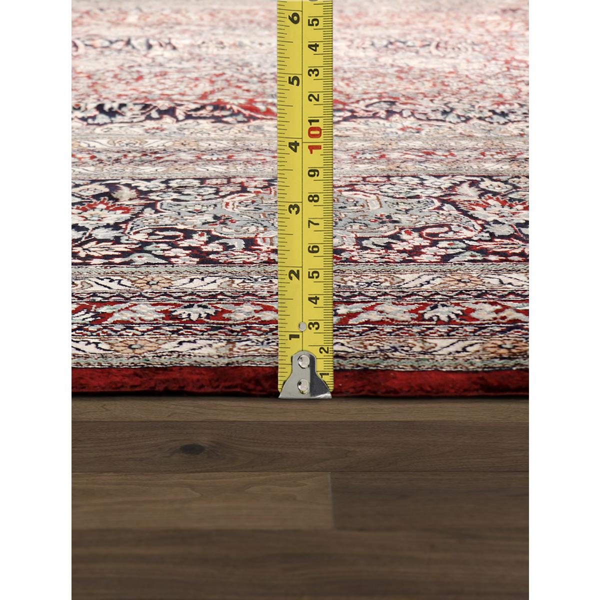 Azerbaijan Hand-Knotted Pure Silk Area Rug