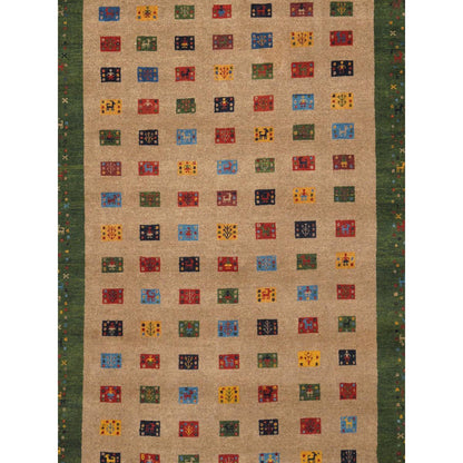 Tribal Hand-Knotted Lamb's Wool Area Rug