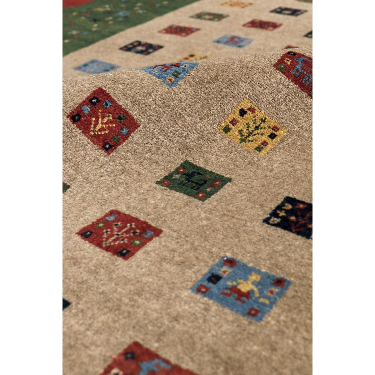 Tribal Hand-Knotted Lamb's Wool Area Rug