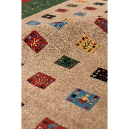 Tribal Hand-Knotted Lamb's Wool Area Rug