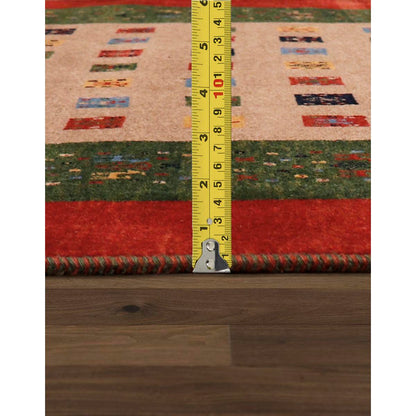 Tribal Hand-Knotted Lamb's Wool Area Rug