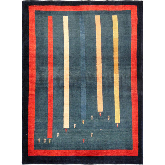 Tribal Hand-Knotted Lamb's Wool Area Rug