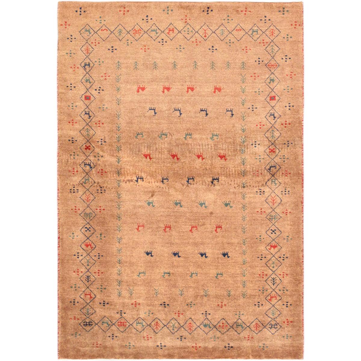 Tribal Hand-Knotted Lamb's Wool Area Rug