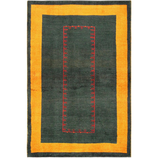 Tribal Hand-Knotted Lamb's Wool Area Rug