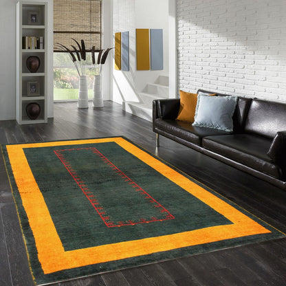 Tribal Hand-Knotted Lamb's Wool Area Rug
