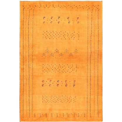 Tribal Hand-Knotted Lamb's Wool Area Rug