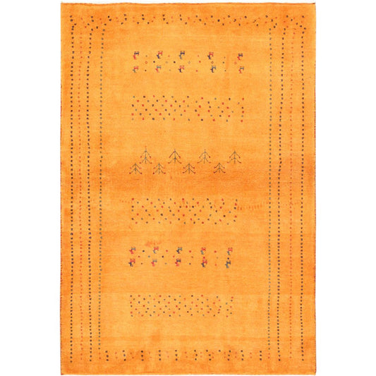 Tribal Hand-Knotted Lamb's Wool Area Rug
