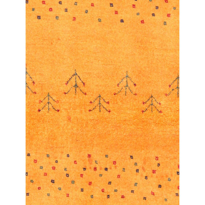 Tribal Hand-Knotted Lamb's Wool Area Rug