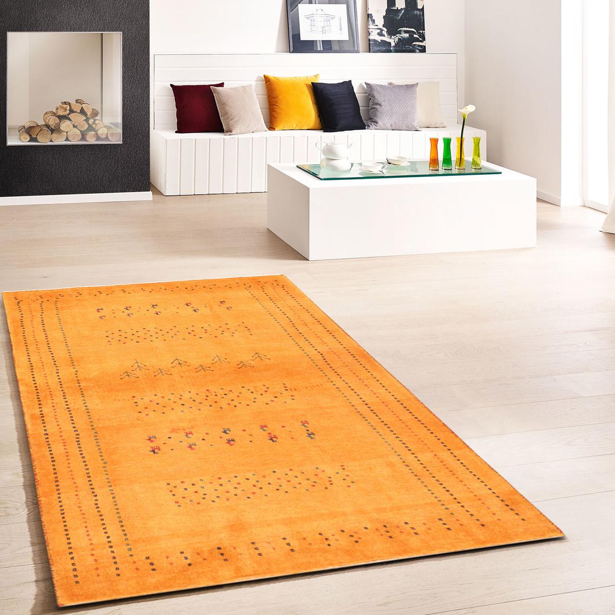 Tribal Hand-Knotted Lamb's Wool Area Rug